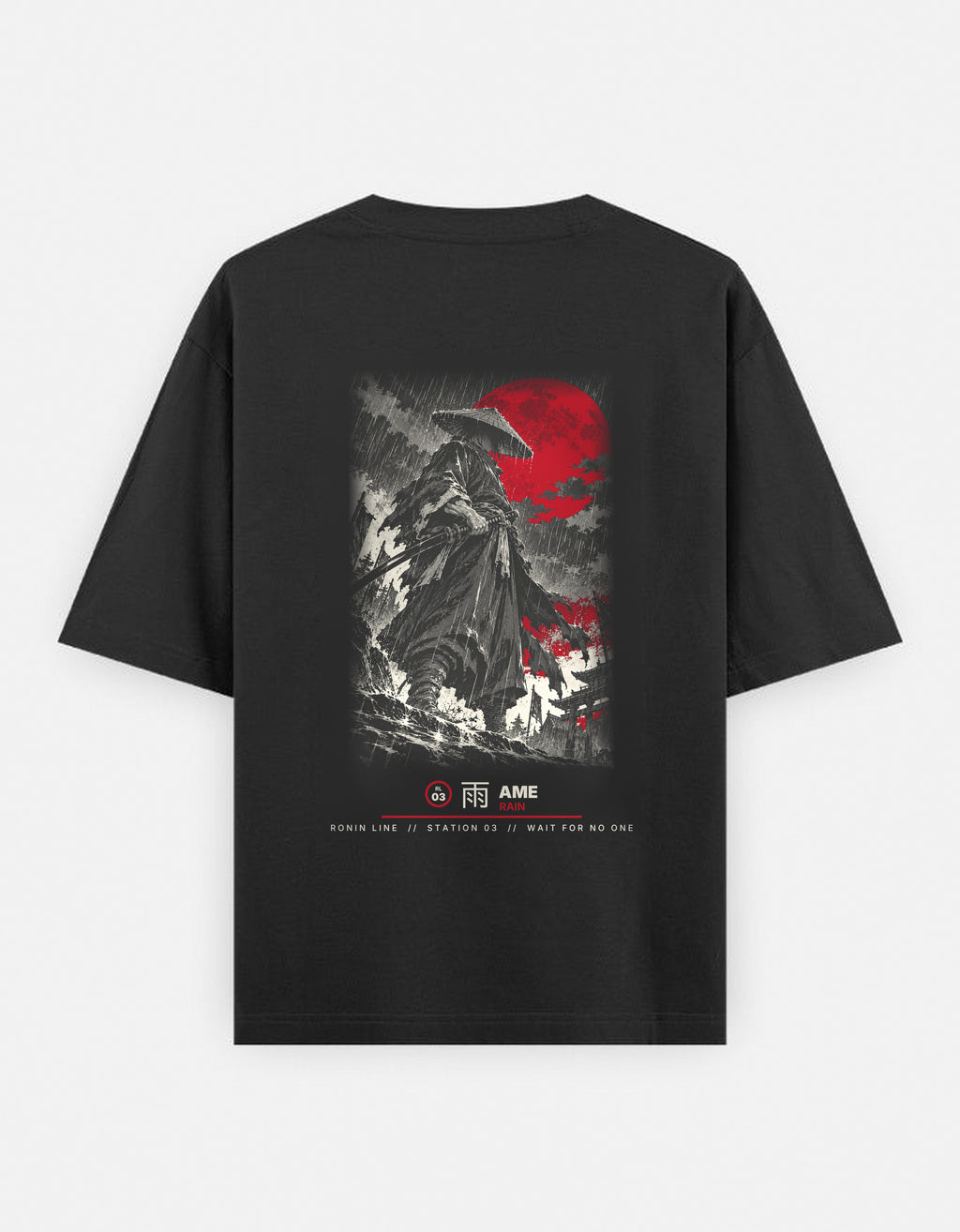 RL03 雨 Ame — Oversized Tee