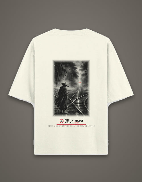 RL02 迷い Lost — Oversized Tee · White